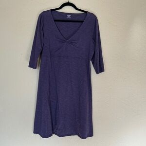 Horny Toad Deep Purple Long Sleeve Dress